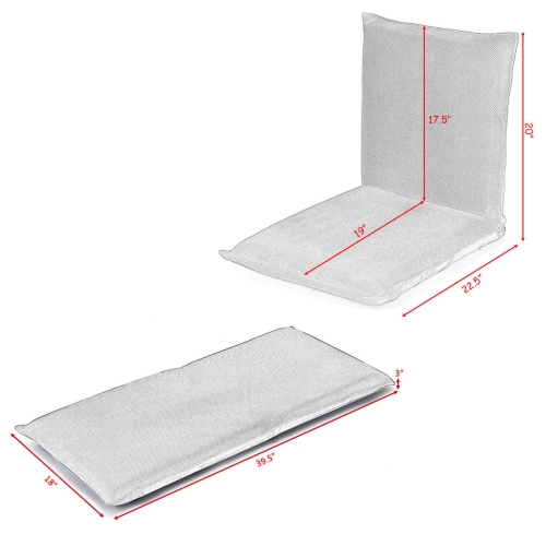 Chaise longue pliante ajustable 6 positions Lazy Man - Café