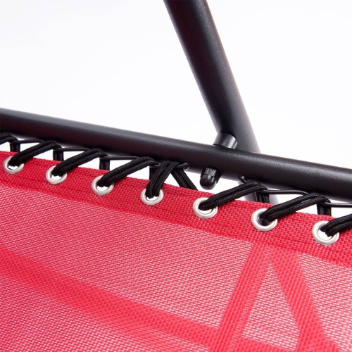 Chaise berçante pliante Zero Gravity pour patio extérieur avec appuie-tête