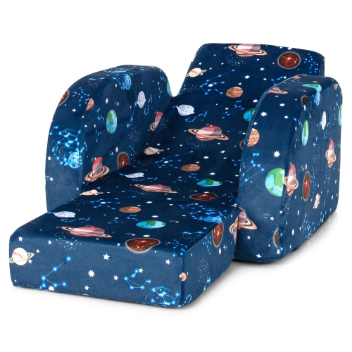 3-in-1 Convertible Kids Sofa Bed – Flip-Out Lounger Chair for Toddlers