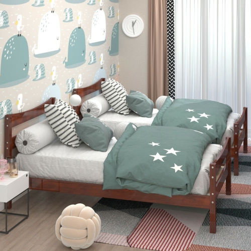 Modern Platform Bed Frame Foundation with Steel Slat Support