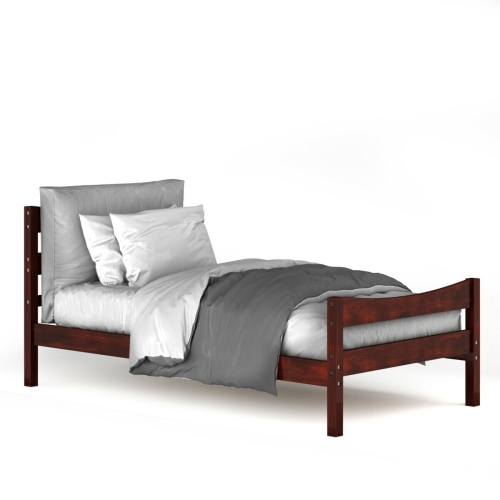 Modern Platform Bed Frame Foundation with Steel Slat Support