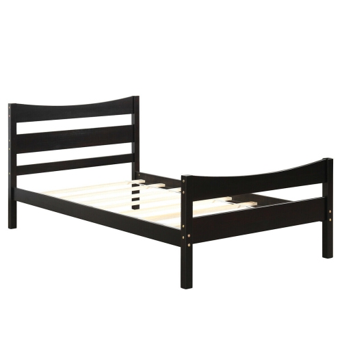 Modern Platform Bed Frame Foundation with Steel Slat Support