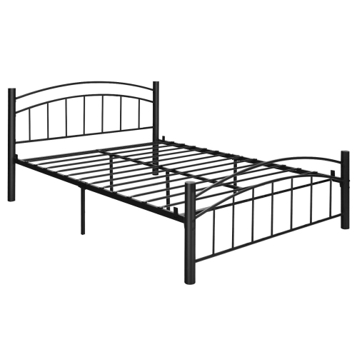 SLICKBLUE  Modern Platform Bed With Headboard And Footboard-Full Size