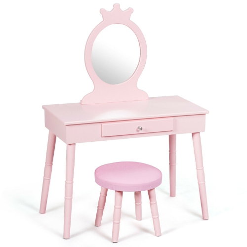 Ensemble coiffeuse pour enfants avec table et chaises