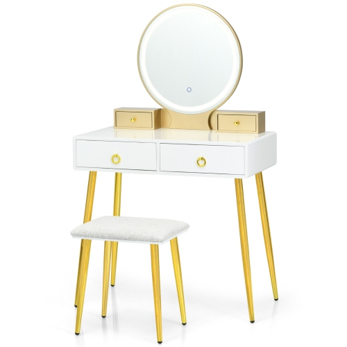 SLICKBLUE  Vanity Table Set With Mirror
