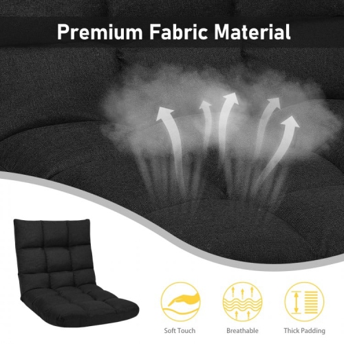 14-Position Adjustable Folding Lazy Gaming Sofa