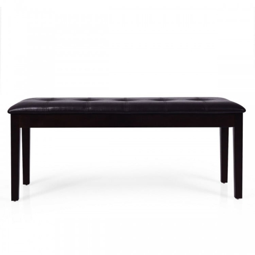 Traditional Upholstered PU Leather Dining Room Bench