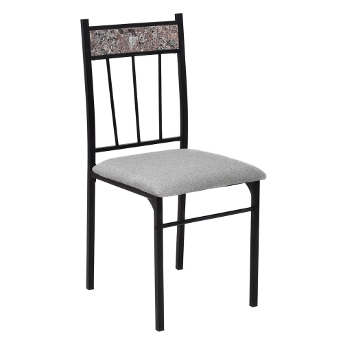 5 Piece Faux Marble Dining Set Table