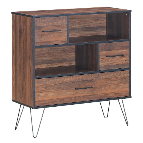 SLICKBLUE  Multipurpose Sideboard Storage Cabinet With Metal Leg & Drawers