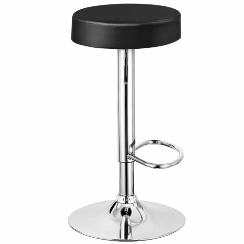 Set of 2 Adjustable Swivel Round Bar Stool Pub Chair