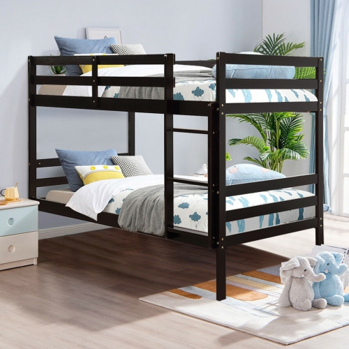 Solid Hardwood Children’s Bunk Bed, Sturdy Wooden Construction