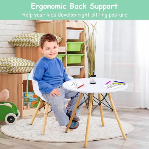 Ensemble de 5 chaises de table rondes modernes pour enfants