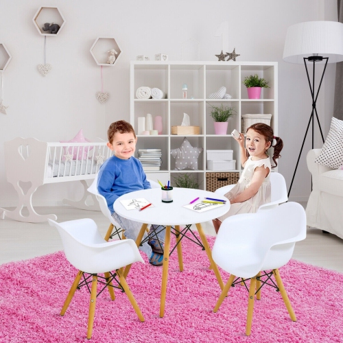Ensemble de 5 chaises de table rondes modernes pour enfants