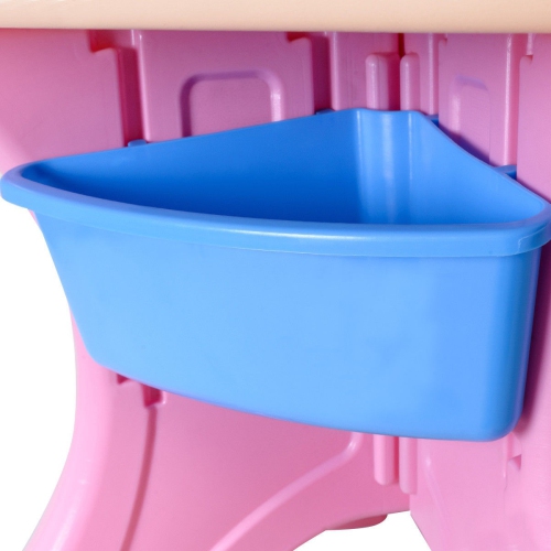 Ensemble avec table et chaises pour tout-petits – Station d'art, de lecture et d'activités avec compartiments de rangement