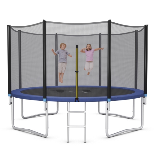 Feet Outdoor Trampoline Bounce Combo with Safety Closure Net Ladder-14 ft