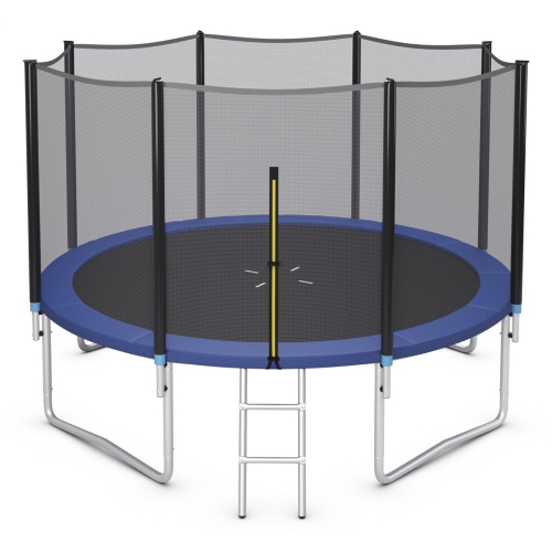 Feet Outdoor Trampoline Bounce Combo with Safety Closure Net Ladder-14 ft