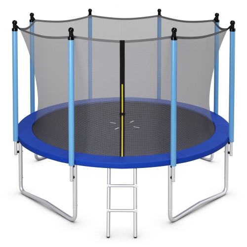 SLICKBLUE  Outdoor Trampoline With Safety Closure Net-12 Ft