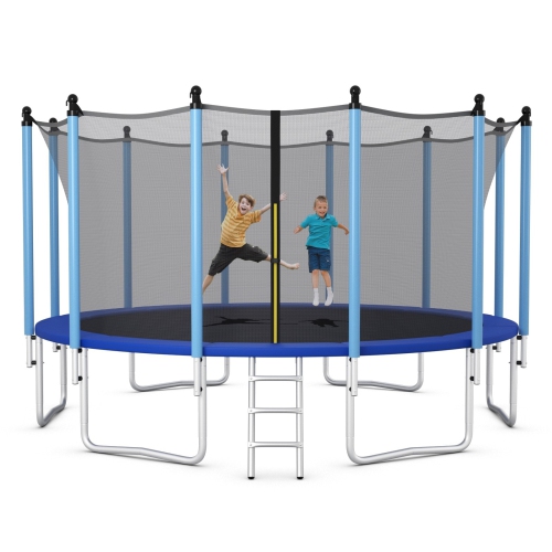 Outdoor Trampoline with Safety Closure Net-16 ft