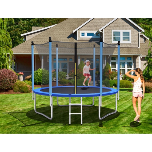 Trampoline d'extérieur avec filet de sécurité – 15 pi