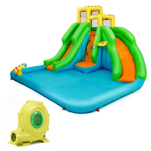 Kids Inflatable Water Park Bounce House with 480W Blower