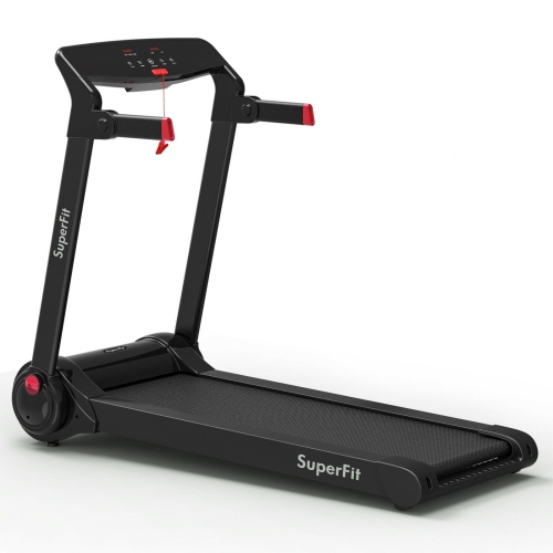 3HP Folding Electric Treadmill Running Machine-Red