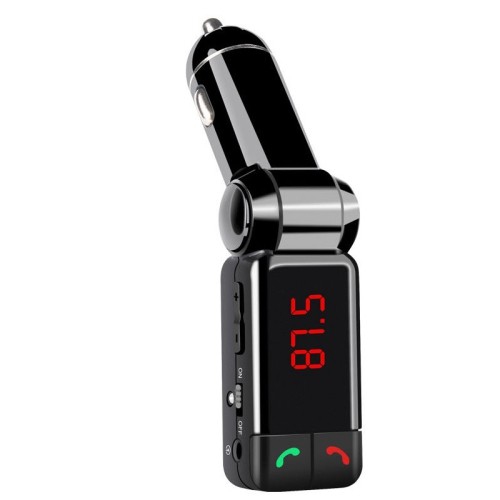 SuperGooDeal FM Transmitter Modulator Bluetooth Handsfree Adapter USB Charger AUX MP3 Player