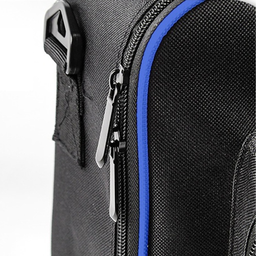 navor Compatible with PS5 & PS5 Slim Storage Bag, Console and Controller Travel Carrying Case for PlayStation Accessories -Black & Blue