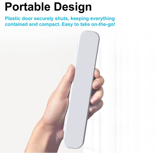 Compatible avec le stylet Apple Pencil de 1re/2e génération, la boîte de rangement avec support pour crayon et d’autres emplacements pour stylet,