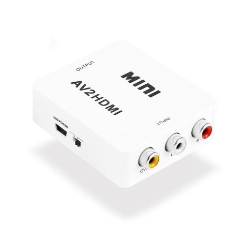 SuperGooDeal AV to HDMI Converter Composite AV to HDMI Video Adapter RCA to HDMI
