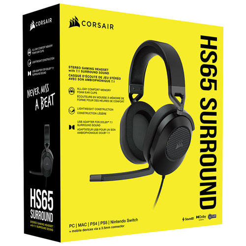 Le casque gaming Corsair HS65 Wireless à son prix le plus bas