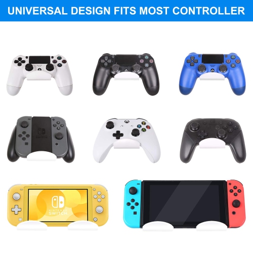 OAPRIRE Universal Controller Holder Wall Mount Set of 2 for PS4 PS5 Xbox One Switch, Controller Stand Gaming Accessories wit