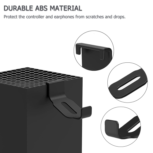 PS5 Headphone Hanger Holder DOBEWINGDELOU Designed for PS5 and Xbox Series X, Controller Stand Mount for PS 5 DualSense and