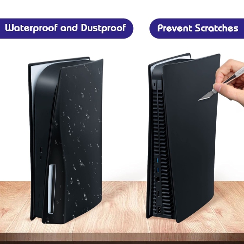 Mcbazel Silicone Skin Cover for PS5 Disk Edition Dustproof Anti-Scratch Protective Case Cover for PS5 Console Cover Gaming S