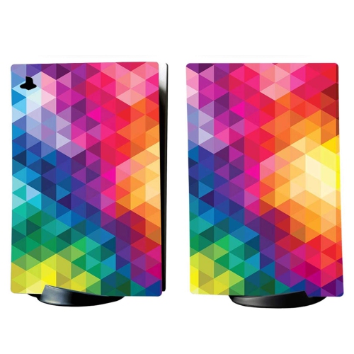 Habillage d’ensemble complet triangulaire coloré de Playvital pour console ps5 édition numérique, décalcomanie en vinyle autocollant pour manette de