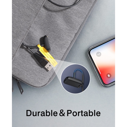 MoKo 2-Pack Charger Cable Compatible with Fitbit Charge 5 / Fitbit Luxe Fitness and Wellness Tracker, 3.3FT Replacement USB