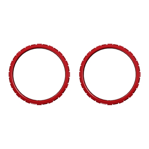 eXtremeRate Scarlet Red Glossy Replacement Accessories for PS5 Controller, Custom Accent Rings for PS5 Controller - Controll