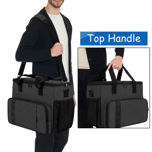 Carrying Case Compatible with PS5, PS4, PS4 Pro, Xbox Series S, Xbox One/One S/One X and Xbox 360, Travel Bag for Game Console, Controller, Disks,