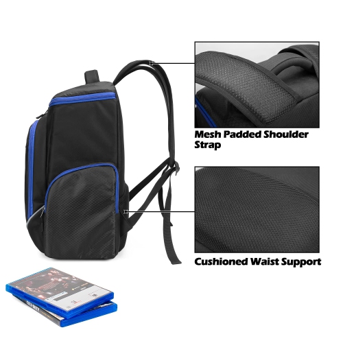 Trunab Gaming Console Backpack Compatible with PS5/PS4/PS4 Pro/PS4 Slim/Xbox One/Xbox One X/Xbox One S, Travel Carrying Bag