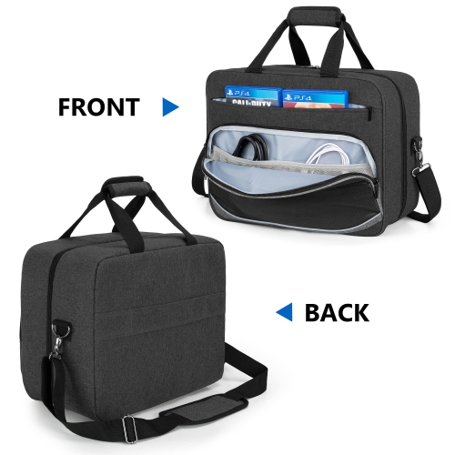Trunab Gaming Console Bag Compatible with PS5/PS4/PS4 Pro/PS4 Slim/Xbox One/Xbox One X/Xbox One S, Portable Travel Handbag w