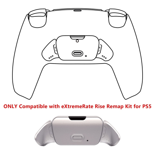 Silver Real Metal Buttons Version K1 K2 Buttons Housing & Remap PCB Board for PS5 Controller eXtremeRate Rise Remap Ki