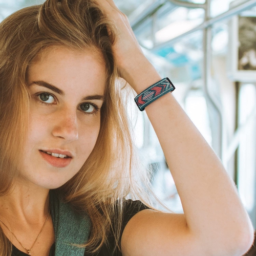 2 Pack Adjustable Elastic Bands Compatible for for Fitbit Charge 4 / Fitbit Charge 3 / Fitbit Charge 3 SE, Soft Stretchy Nyl