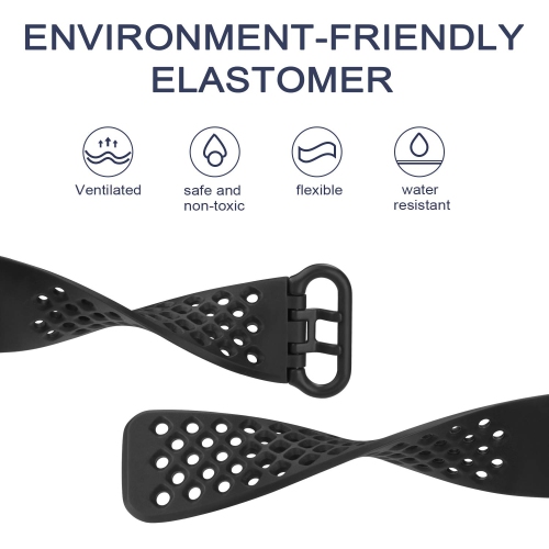 Vancle Bands Compatible with Fitbit Charge 4 Bands & Fitbit Charge 3 Bands, Soft Silicone Breathable Sport Band Replacement