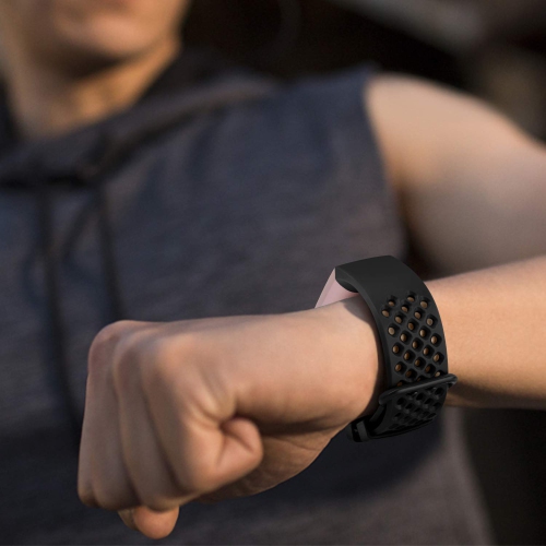 Vancle Bands Compatible with Fitbit Charge 4 Bands & Fitbit Charge 3 Bands, Soft Silicone Breathable Sport Band Replacement