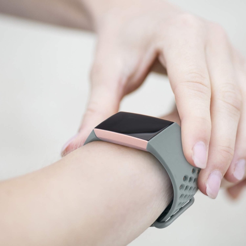 Vancle Bands Compatible with Fitbit Charge 4 Bands & Fitbit Charge 3 Bands, Soft Silicone Breathable Sport Band Replacement