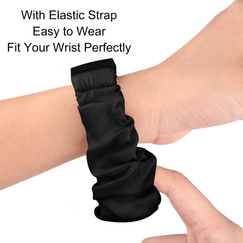 Small Scrunchie Bands Compatible with Fitbit Charge 4 & Fitbit Charge 3 Scrunchie band Women Girls, Soft Elastic Scrunchy Cloth Fabric Strap