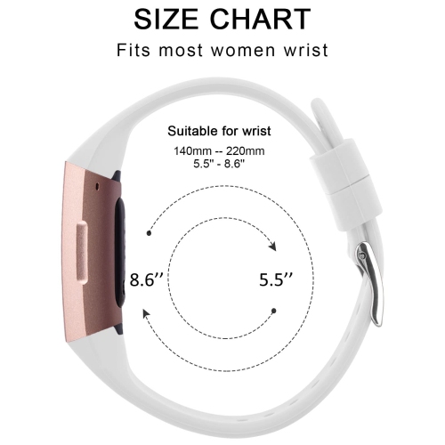 Vancle Slim Bands Compatible with Fitbit Charge 4 / Charge 3 / Charge 3 SE Bands, Classic Soft Replacement Wristband Sport S