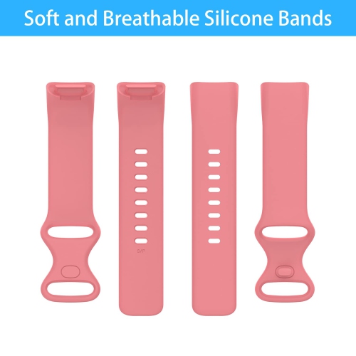 Ownzone – Paquet de 3 bracelets en silicone compatibles avec les bracelets charge 5 pour femmes, bracelet sport ajustable en silicone souple Repl