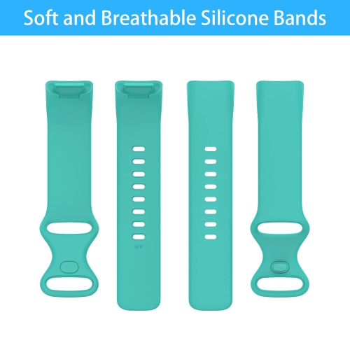 Ownzone – Paquet de 3 bracelets en silicone compatibles avec les bracelets charge 5 pour femmes, bracelet sport ajustable en silicone souple Repl