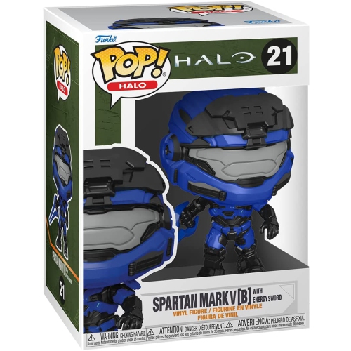 Pop Games Halo 3.75 Inch Action Figure - Spartan Mark V with Energy Sword #21