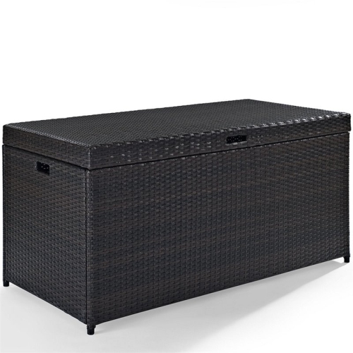 Bowery Hill Wicker Patio Storage Bin